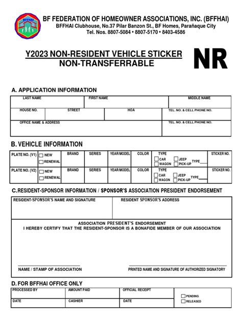 bf sticker application|RESIDENT STICKER 2022 .